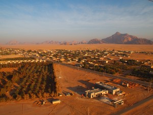 熱気球から見た街