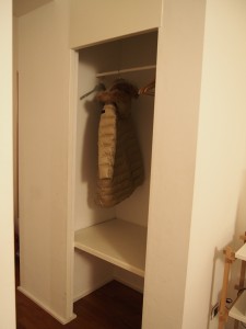 アパートメントのクローゼット
