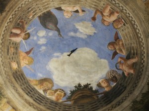 夫婦の間の天井画