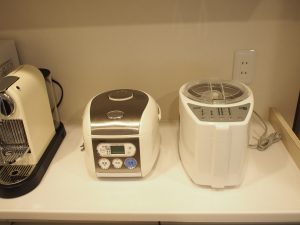 炊飯器と精米機