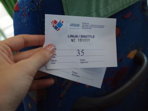 バスのチケット