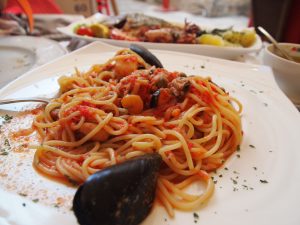 シーフードパスタ