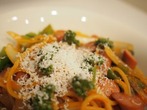 ナポリタンとチーズ