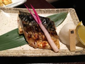 塩鯖の炙り焼き