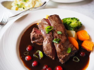 トナカイのステーキ